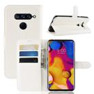 Litchi Texture Horizontal Flip Leather Case for LG V40 ThinQ, with Holder & Card Slots & Wallet(White) - 1