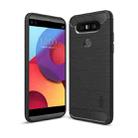 MOFI Brushed Texture Carbon Fiber TPU Case for LG Q8(Black) - 1