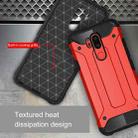 For LG G7 ThinQ Full-body Rugged TPU + PC Combination Back Cover Case (Red) - 5