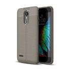 For LG K8 (2018) Litchi Texture Soft TPU Protective Back Cover Case (Grey) - 1