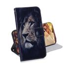 Lion Pattern Coloured Drawing Horizontal Flip Leather Case for LG G8 ThinQ, with Holder & Card Slots & Wallet - 1