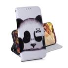 Panda Pattern Coloured Drawing Horizontal Flip Leather Case for LG G8 ThinQ, with Holder & Card Slots & Wallet - 1