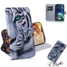 Tiger Pattern Coloured Drawing Horizontal Flip Leather Case for LG V50 ThinQ 5G, with Holder & Card Slots & Wallet - 1