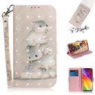 3D Colored Drawing Squirrels Pattern Horizontal Flip Leather Case for LG Q Stylo 5, with Holder & Card Slots & Wallet - 1