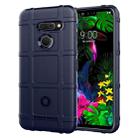 Shockproof Rugged  Shield Full Coverage Protective Silicone Case for LG G8 ThinQ (Dark Blue) - 1