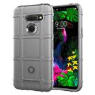 Shockproof Rugged  Shield Full Coverage Protective Silicone Case for LG G8 ThinQ (Grey) - 1