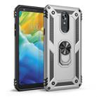 Armor Shockproof TPU + PC Protective Case for LG Stylo 5, with 360 Degree Rotation Holder (Silver) - 1