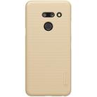 NILLKIN Frosted Concave-convex Texture PC Case for LG G8 ThinQ (Gold) - 1