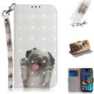 3D Painting Pug Pattern Coloured Drawing Horizontal Flip Leather Case for LG K50, with Holder & Card Slots & Wallet - 1