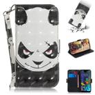 3D Painting Angry Bear Pattern Coloured Drawing Horizontal Flip Leather Case for LG K50, with Holder & Card Slots & Wallet - 1