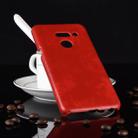 Shockproof Litchi Texture PC + PU Case for LG G8 ThinQ (Red) - 1