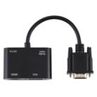 2 in 1 VGA to HDMI + VGA 15 Pin HDTV Adapter Converter with Audio - 2
