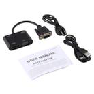2 in 1 VGA to HDMI + VGA 15 Pin HDTV Adapter Converter with Audio - 6