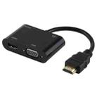 2 in 1 HOMI to HDMI + VGA 15 Pin HDTV Adapter Converter with Audio - 1