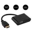 2 in 1 HOMI to HDMI + VGA 15 Pin HDTV Adapter Converter with Audio - 10