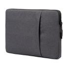 POFOKO A210 13.3 inch Portable Business Water-repellent Polyester Suit Fabric Laptop Inner Package Bag(Black) - 1