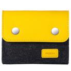 ROCK Shockproof Wool Felt Protective Storage Shell Bag Soft Sleeve, Size: 11x9.5x4.5cm (Black Yellow) - 1