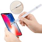 2 in 1 Stationery Writing Tools Metal Ballpoint Pen Capacitive Touch Screen Stylus Pen for Phones, Tablets (White) - 1