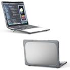 For MacBook Pro 13 inch 2022 & A2289 / A2251 / A2338 2020 PC + TPU Two Colors Laptop Protective Case(Grey) - 1