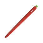 LOVE MEI For Apple Pencil 2 Carrot Shape Stylus Pen Silicone Protective Case Cover(Red) - 2