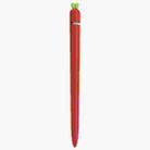 LOVE MEI For Apple Pencil 1 Carrot Shape Stylus Pen Silicone Protective Case Cover (Red) - 1