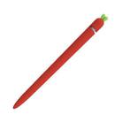 LOVE MEI For Apple Pencil 1 Carrot Shape Stylus Pen Silicone Protective Case Cover (Red) - 2