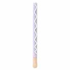 LOVE MEI For Apple Pencil 2 Stripe Design Stylus Pen Silicone Protective Case Cover (Purple) - 1