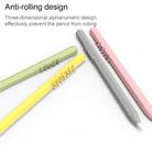 LOVE MEI For Apple Pencil 1 Number Letter Design Stylus Pen Silicone Protective Case Cover(Pink) - 3