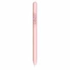 LOVE MEI For Apple Pencil 2 Number Letter Design Stylus Pen Silicone Protective Case Cover (Pink) - 1