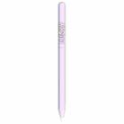 LOVE MEI For Apple Pencil 2 Number Letter Design Stylus Pen Silicone Protective Case Cover (Purple) - 1