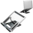 CCT8 Portable Adjustable Aluminum Alloy Desktop Holder Bracket for Laptop Notebook (Silver) - 1