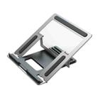 CCT8 Portable Adjustable Aluminum Alloy Desktop Holder Bracket for Laptop Notebook (Silver) - 2