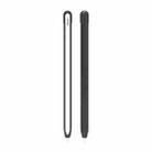 Metal Matte Non-slip Stylus Pen Protective Case for Apple Pencil 2 (Black) - 2