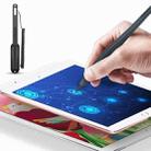 0319 Navigator Touch Stylus Metal Aluminum Tube Body Resistance Stylus with Fixed Slot Base & Spring Cable - 1