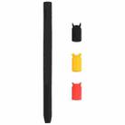 4 in 1 Stylus Pen Cartoon Animal Silicone Protective Case for Apple Pencil 1 (Black) - 1
