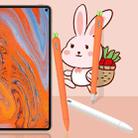 Cute Carrot Liquid Silicone Protective Cover with Pen Cap & Nib Cover for Huawei M-Pencil(White) - 7