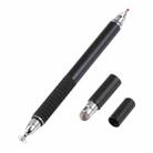 3 in 1 Universal Silicone Disc Nib Stylus Pen with Mobile Phone Writing Pen & Common Writing Pen Function (Black) - 1