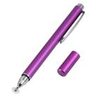 Universal Silicone Disc Nib Capacitive Stylus Pen (Purple) - 1