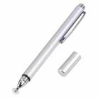 Universal Silicone Disc Nib Capacitive Stylus Pen (Silver) - 1