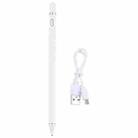 Pencil Universal Rechargeable Active Capacitive Stylus Pen with Magnetic Cap(White) - 2