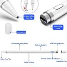 Pencil Universal Rechargeable Active Capacitive Stylus Pen with Magnetic Cap(White) - 5