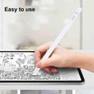 Pencil Universal Rechargeable Active Capacitive Stylus Pen with Magnetic Cap(White) - 7