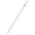 Pt360 2 in 1 Universal Silicone Disc Nib Stylus Pen with Common Writing Pen Function (White) - 1