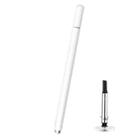 Universal Nano Disc Nib Capacitive Stylus Pen with Magnetic Cap & Spare Nib (White) - 1