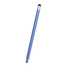 Universal Two-end Rubber Nibs Capacitive Stylus Pen with Magnetic Cap (Blue) - 1