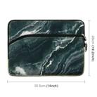 Simple Marble Pattern Neoprene Fashion Sleeve Bag Laptop Bag for MacBook 13.3 inch(Black) - 2