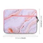 Simple Marble Pattern Neoprene Fashion Sleeve Bag Laptop Bag for MacBook 13.3 inch(Red) - 3