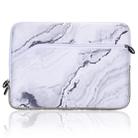Simple Marble Pattern Neoprene Fashion Sleeve Bag Laptop Bag for MacBook 13.3 inch(White) - 1