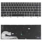 For HP Elitebook 840 G5 846 G5 745 G5 US Version Keyboard with Pointing Stick (Silver) - 1