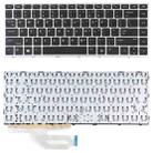 For HP Probook 430 G5 440 G45 445 G5 US Version Keyboard (Silver) - 1